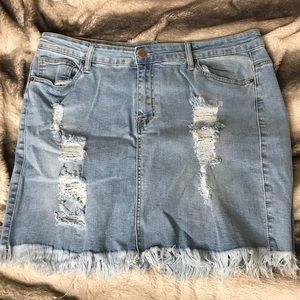 Blue jean skirt!